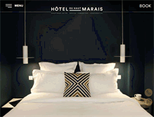 Tablet Screenshot of hotelhautmarais.com